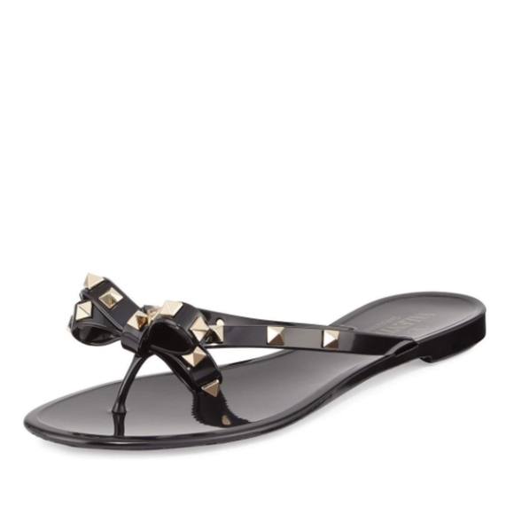 Valentino Garavani Shoes - Valentino Garavani Rocketed PVC Thong Sandal